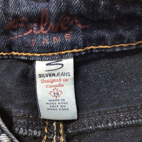 Silver Jeans Dark Wash Flare & Wide Leg Jeans - Picture 8 of 9